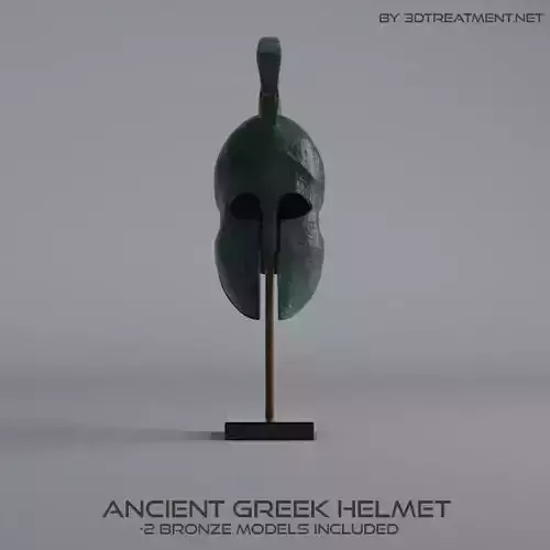 Ancient Greek Helmet Low-poly 3D model