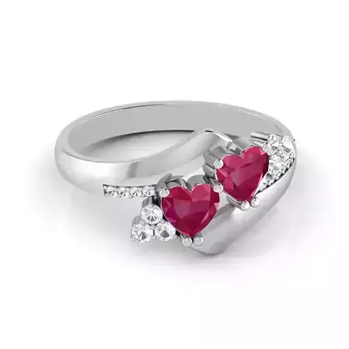 Double Heart Ring