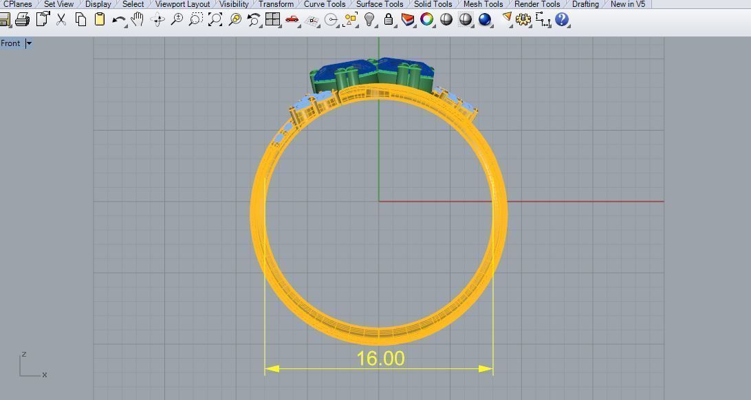 Double Heart Ring 3D print model_4