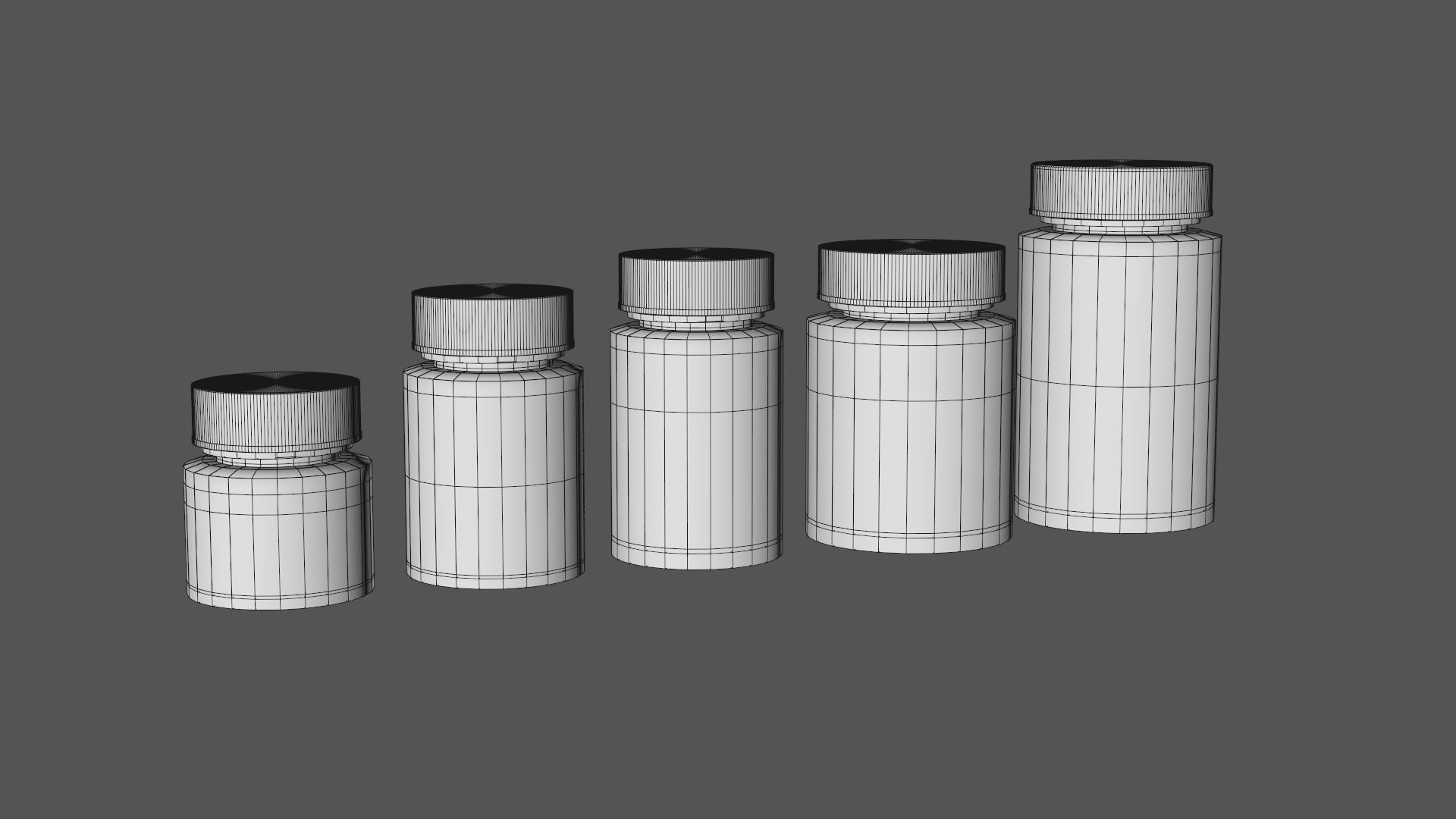 Medicine Bottles 3D model_2