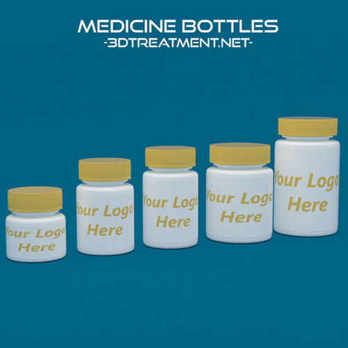 Medicine Bottles 3D model