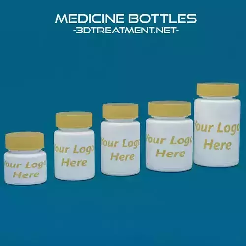 Medicine Bottles 3D model