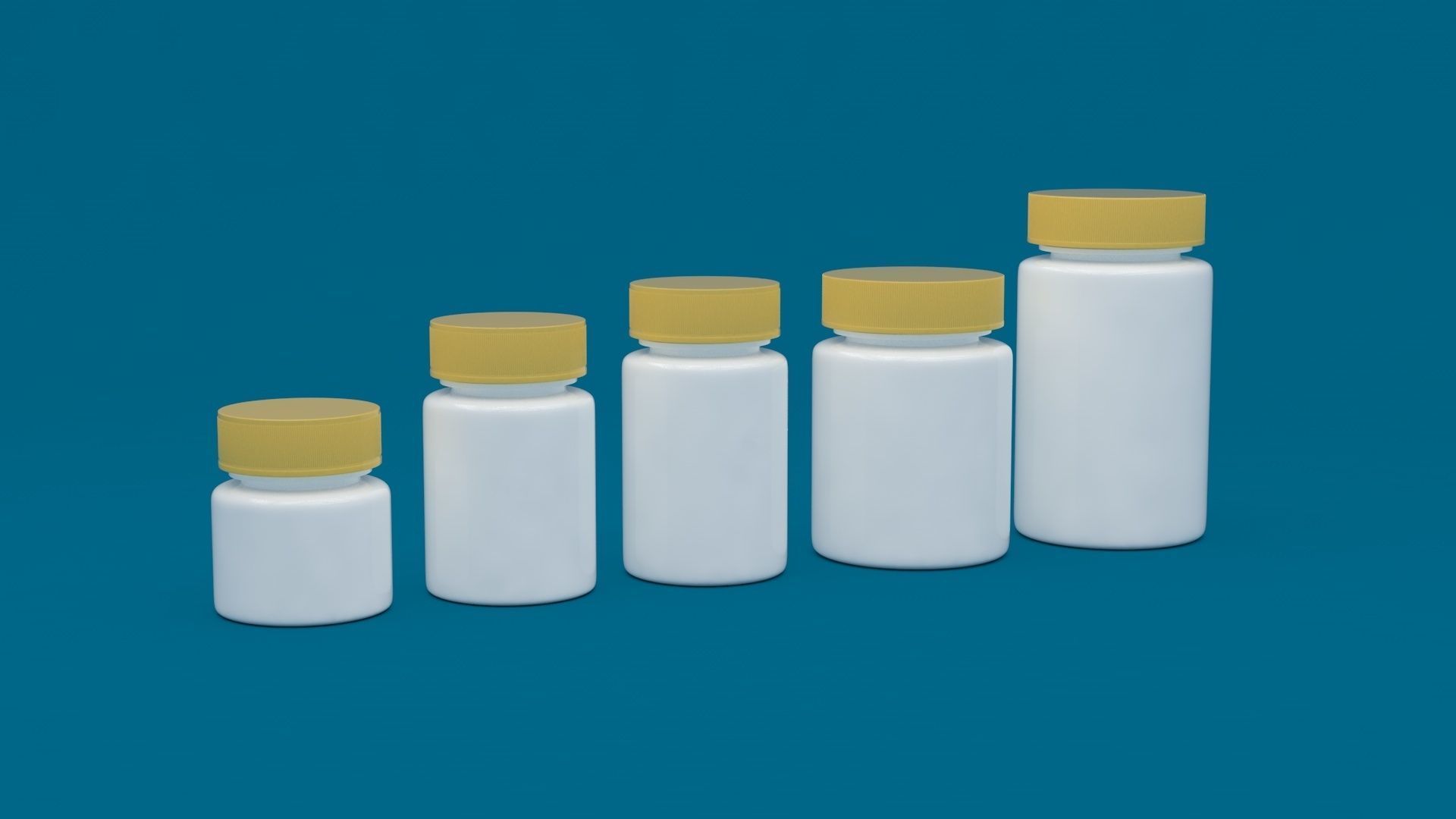 Medicine Bottles 3D model_3