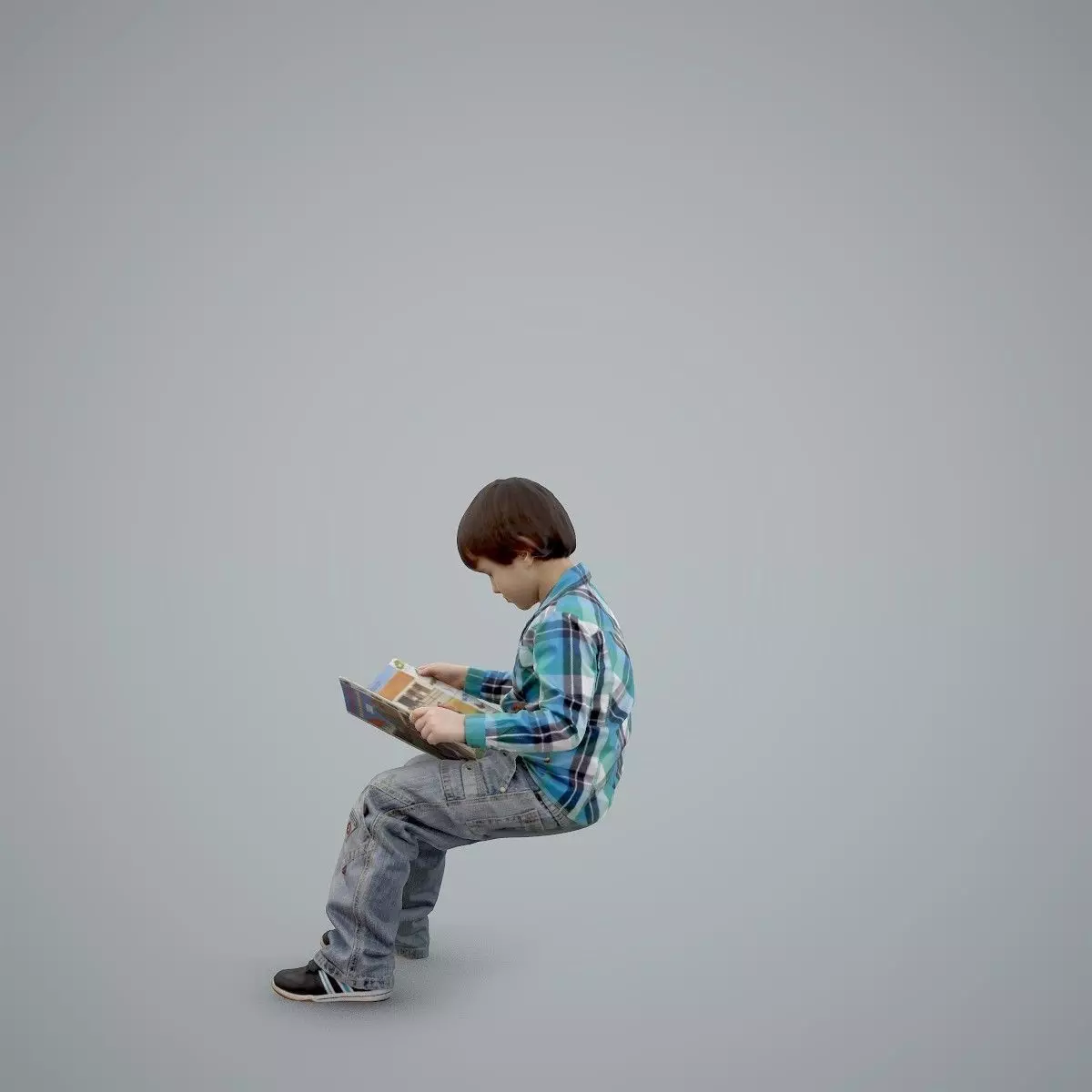 Sitting Boy Reading a Book CBoy0002-HD2-O01P01-S 3D model_39