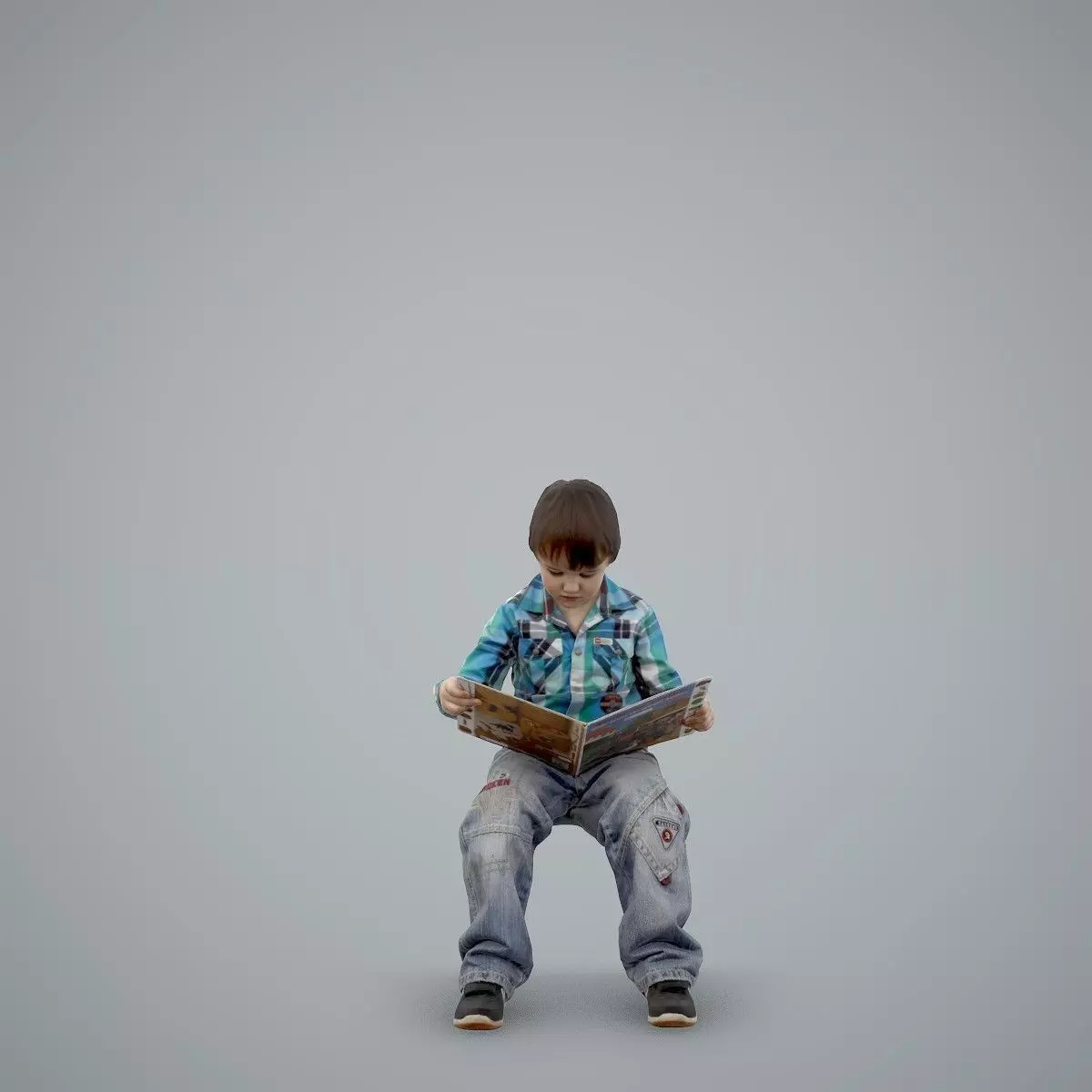 Sitting Boy Reading a Book CBoy0002-HD2-O01P01-S 3D model_44
