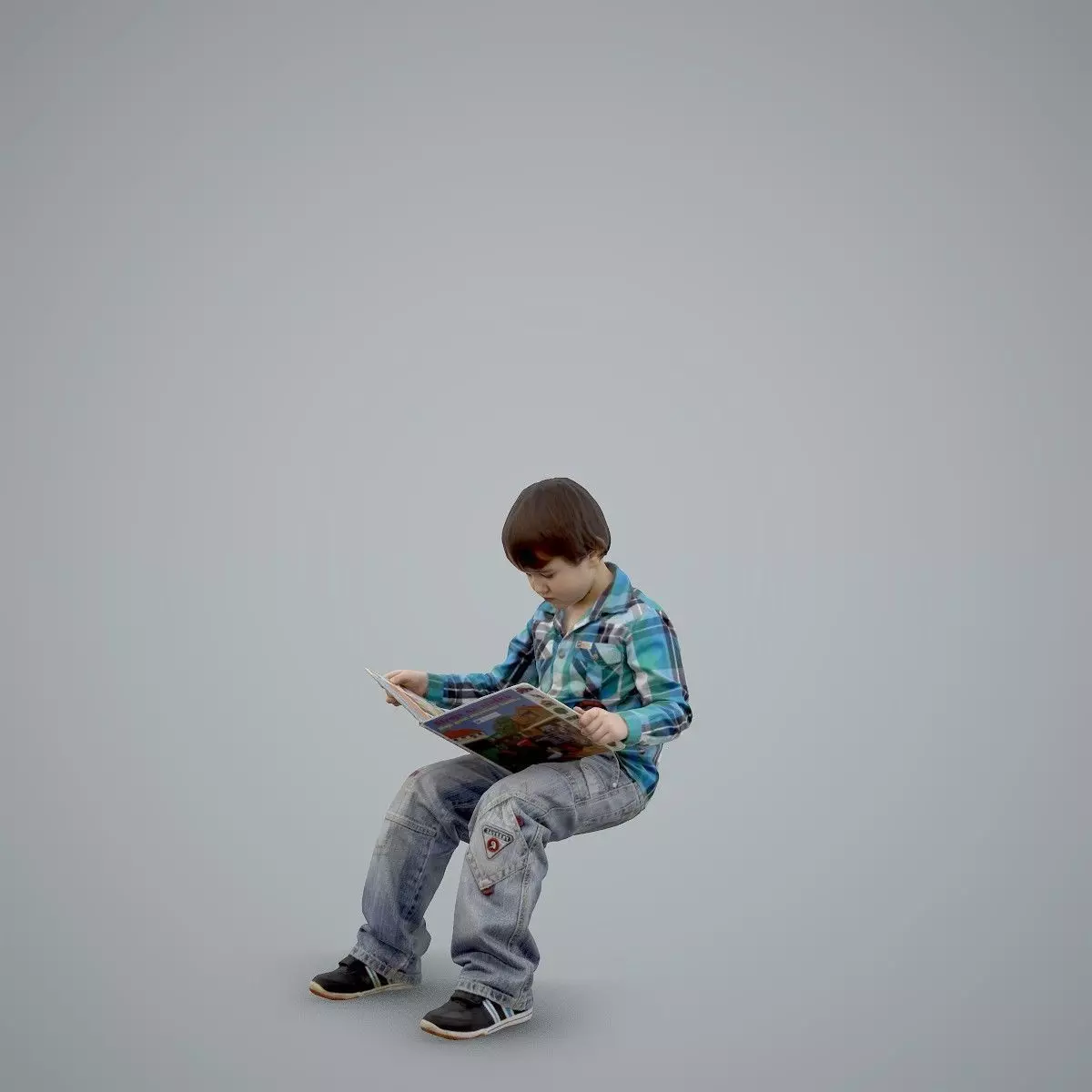 Sitting Boy Reading a Book CBoy0002-HD2-O01P01-S 3D model_61