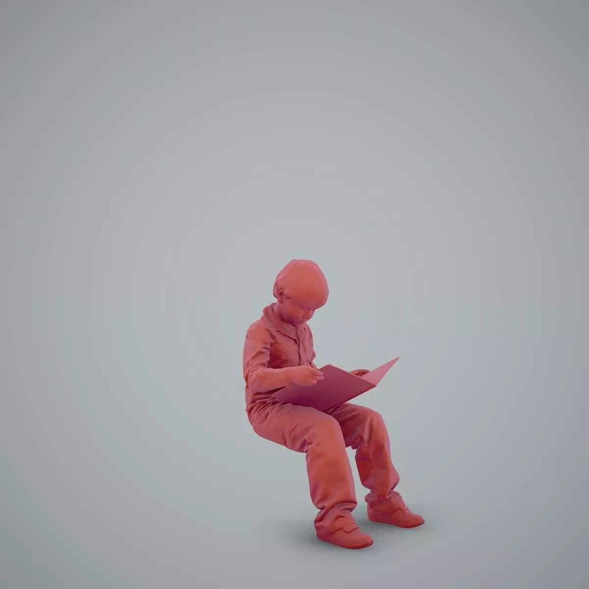 Sitting Boy Reading a Book CBoy0002-HD2-O01P01-S 3D model_29