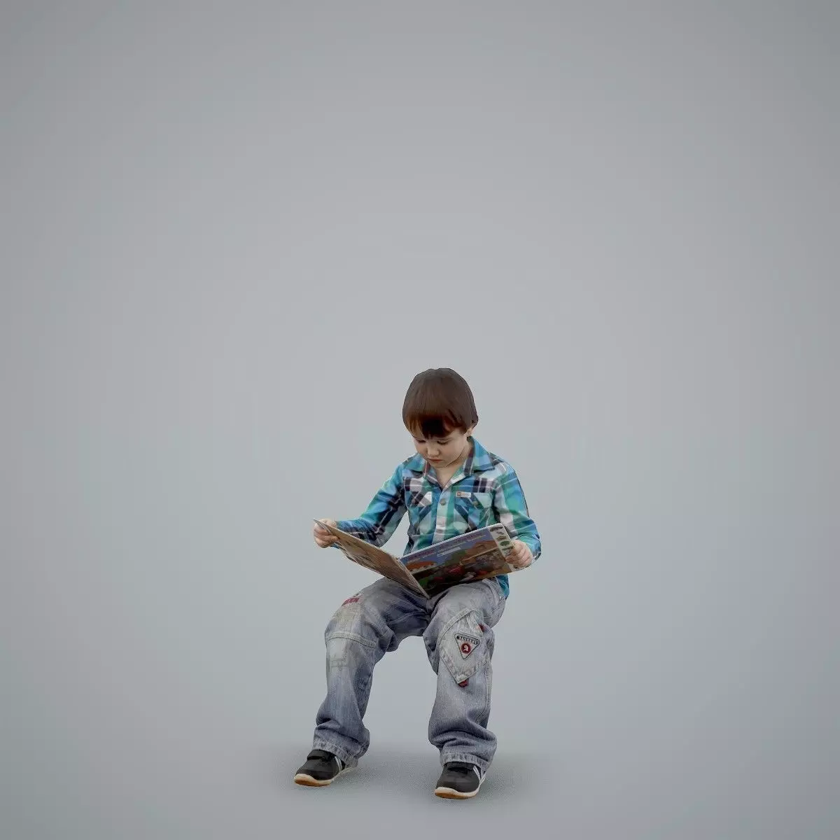 Sitting Boy Reading a Book CBoy0002-HD2-O01P01-S 3D model_33
