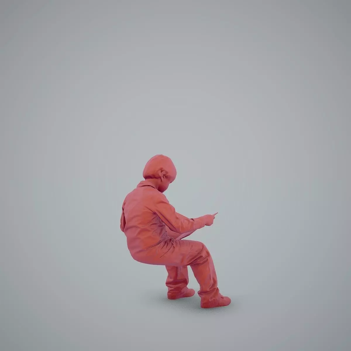 Sitting Boy Reading a Book CBoy0002-HD2-O01P01-S 3D model_2