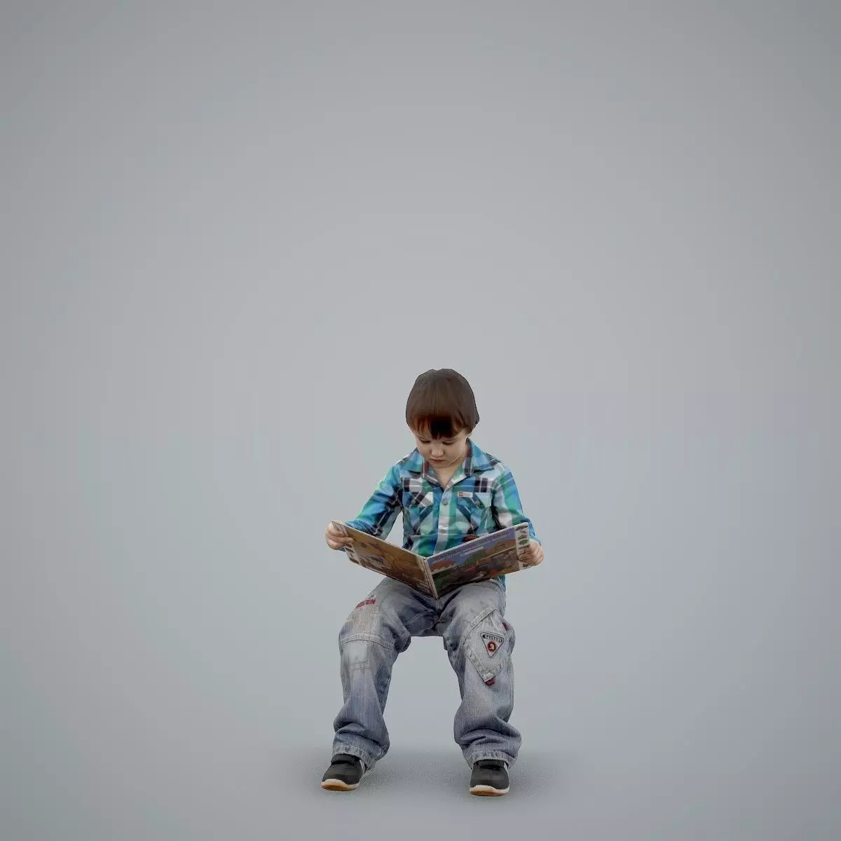 Sitting Boy Reading a Book CBoy0002-HD2-O01P01-S 3D model_65