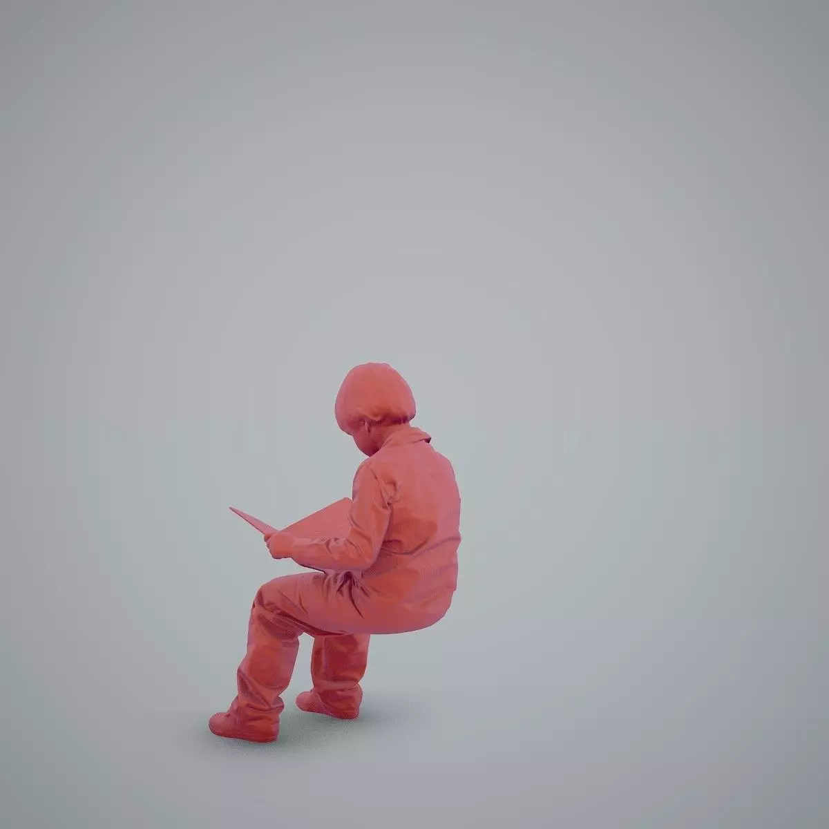 Sitting Boy Reading a Book CBoy0002-HD2-O01P01-S 3D model_57