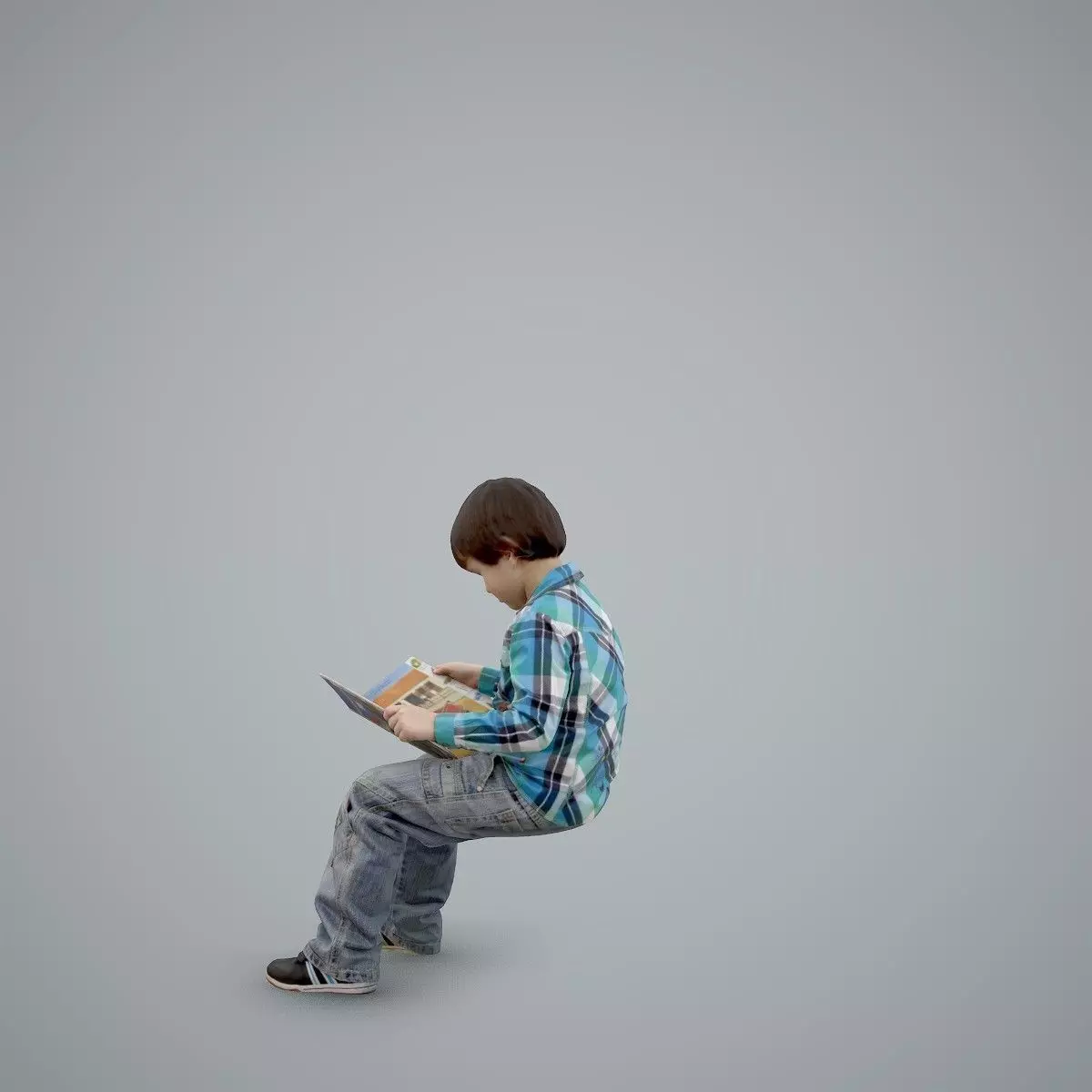 Sitting Boy Reading a Book CBoy0002-HD2-O01P01-S 3D model_70