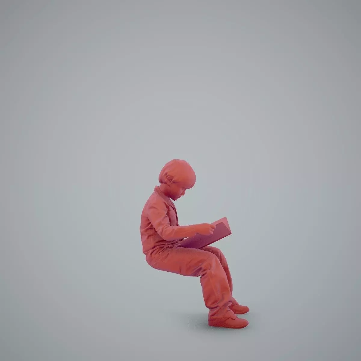Sitting Boy Reading a Book CBoy0002-HD2-O01P01-S 3D model_19