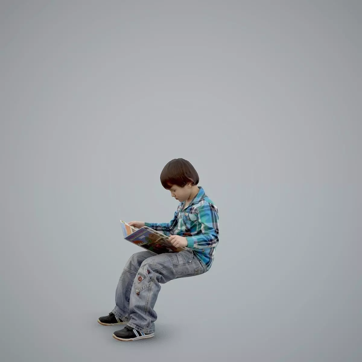 Sitting Boy Reading a Book CBoy0002-HD2-O01P01-S 3D model_23