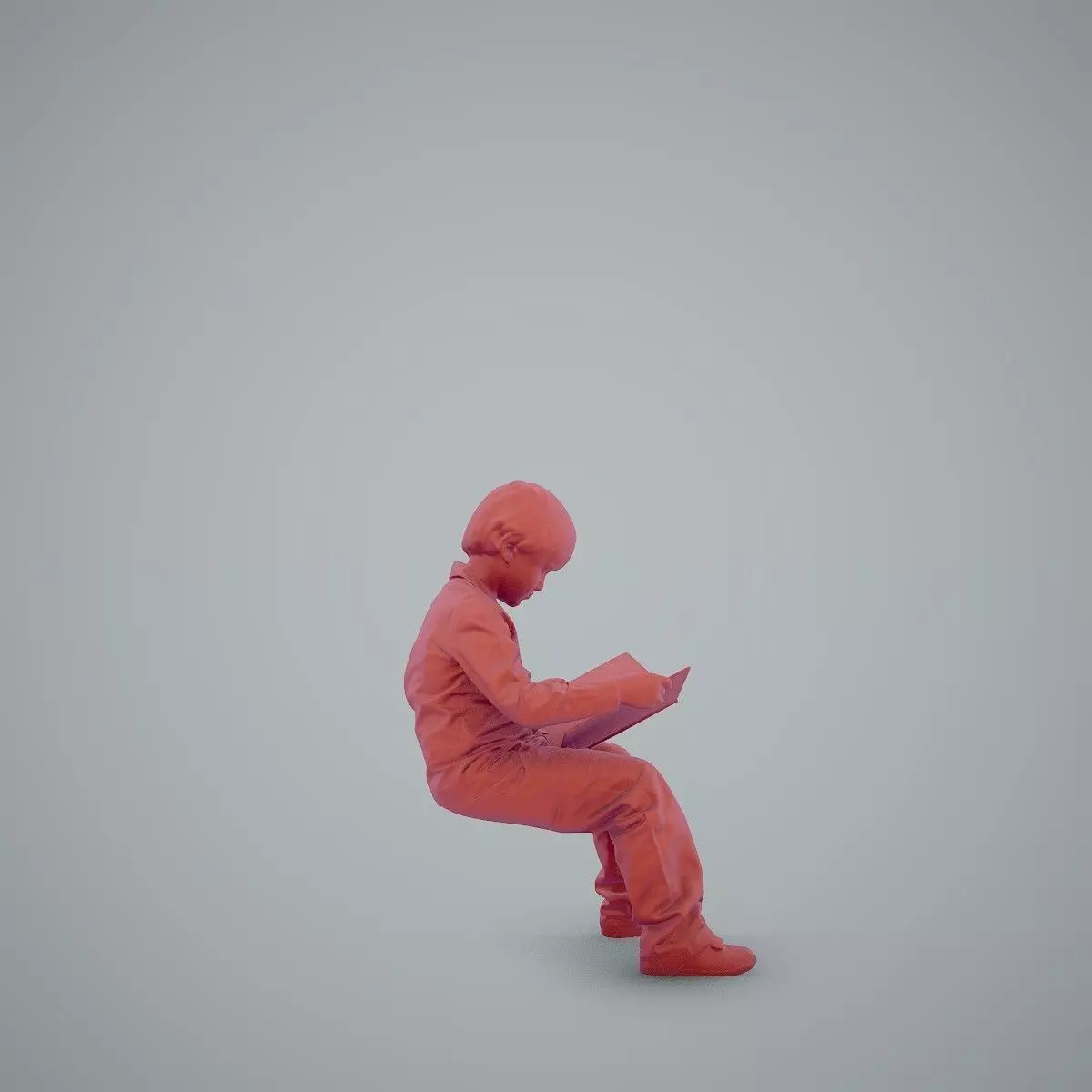 Sitting Boy Reading a Book CBoy0002-HD2-O01P01-S 3D model_72