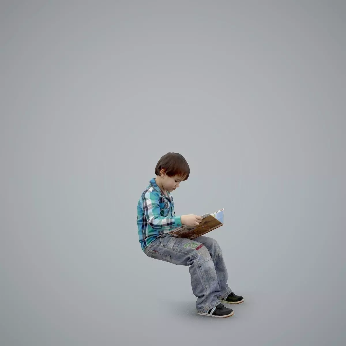 Sitting Boy Reading a Book CBoy0002-HD2-O01P01-S 3D model_43