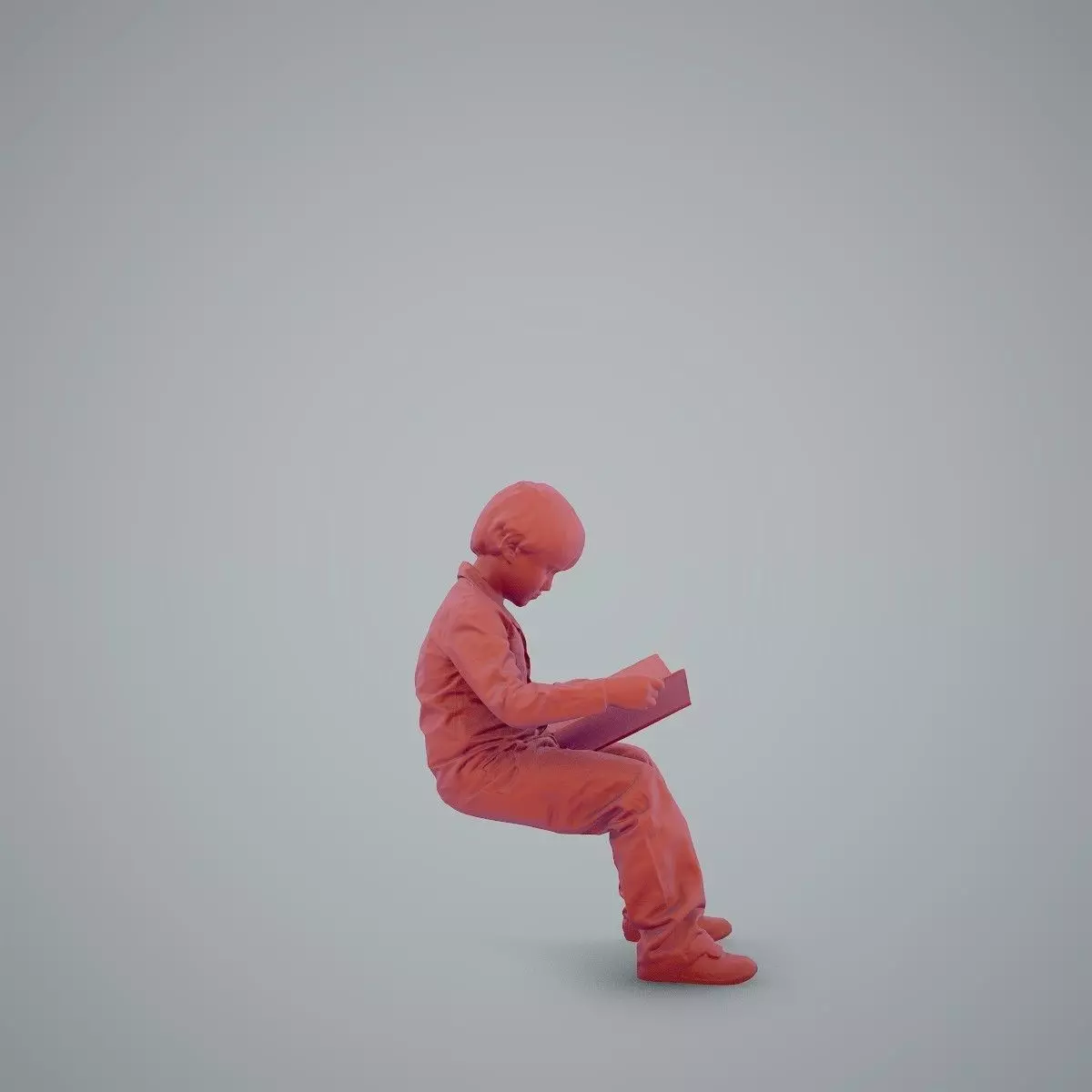 Sitting Boy Reading a Book CBoy0002-HD2-O01P01-S 3D model_45