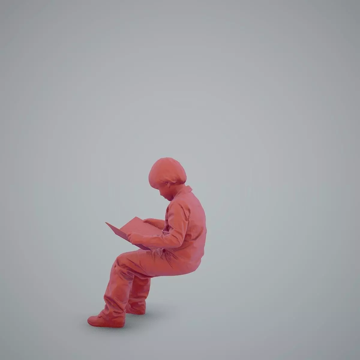 Sitting Boy Reading a Book CBoy0002-HD2-O01P01-S 3D model_32