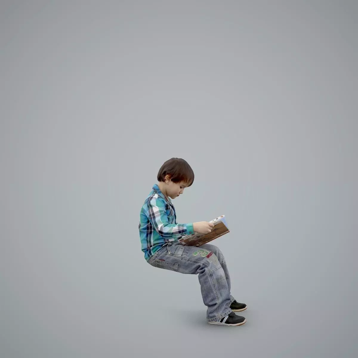 Sitting Boy Reading a Book CBoy0002-HD2-O01P01-S 3D model_7