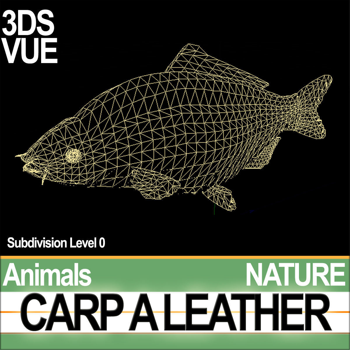 Carp A Leather 3D model_5