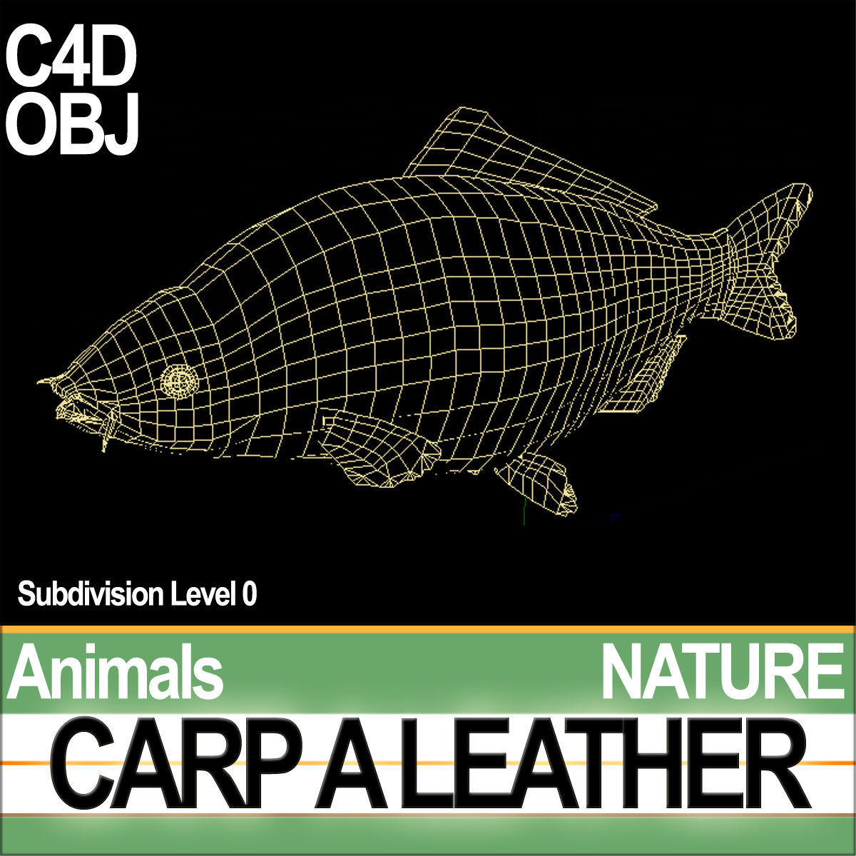 Carp A Leather 3D model_4