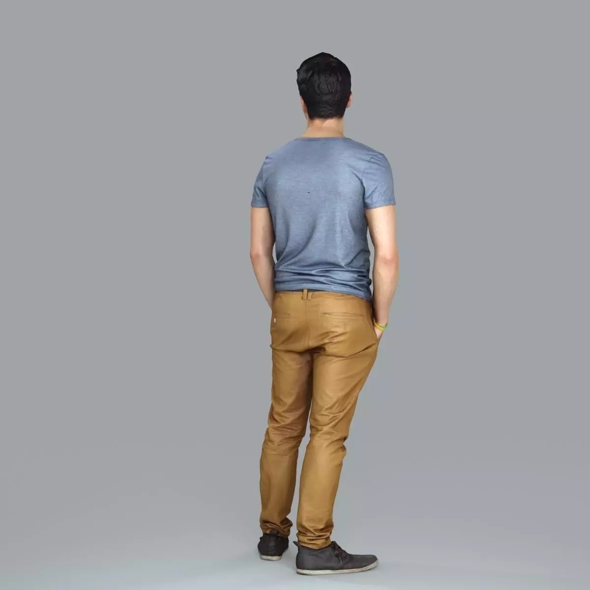 Standing Casual Man with Beige Pants CMan0018-HD2-O01P05-S 3D model_22
