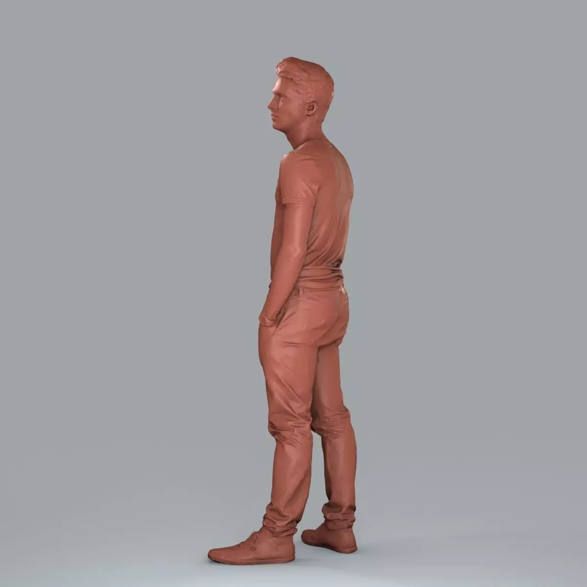 Standing Casual Man with Beige Pants CMan0018-HD2-O01P05-S 3D model_19