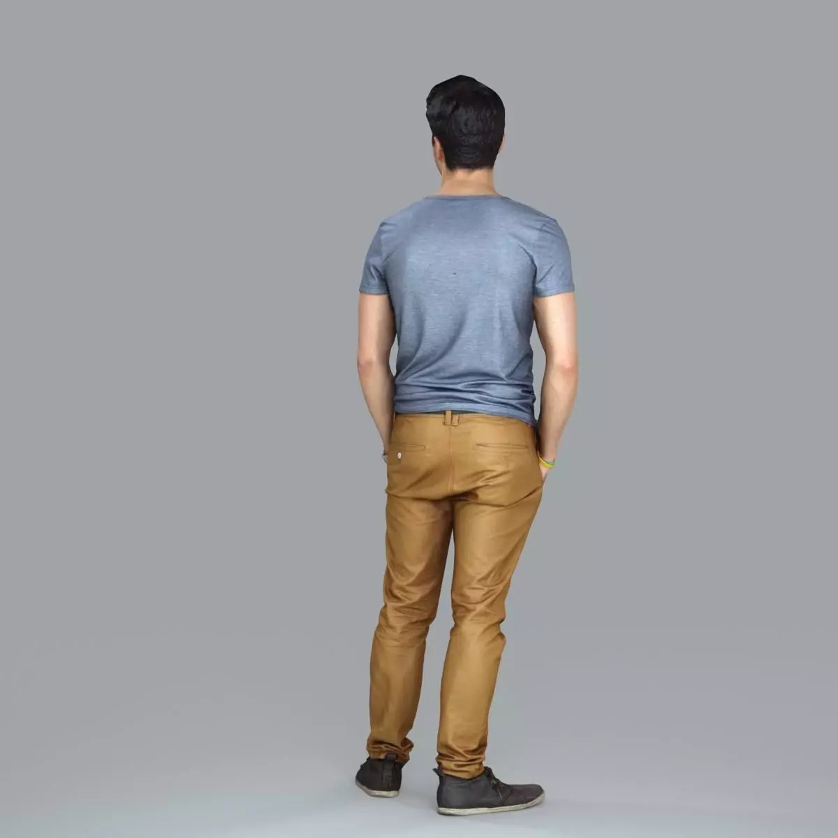 Standing Casual Man with Beige Pants CMan0018-HD2-O01P05-S 3D model_74