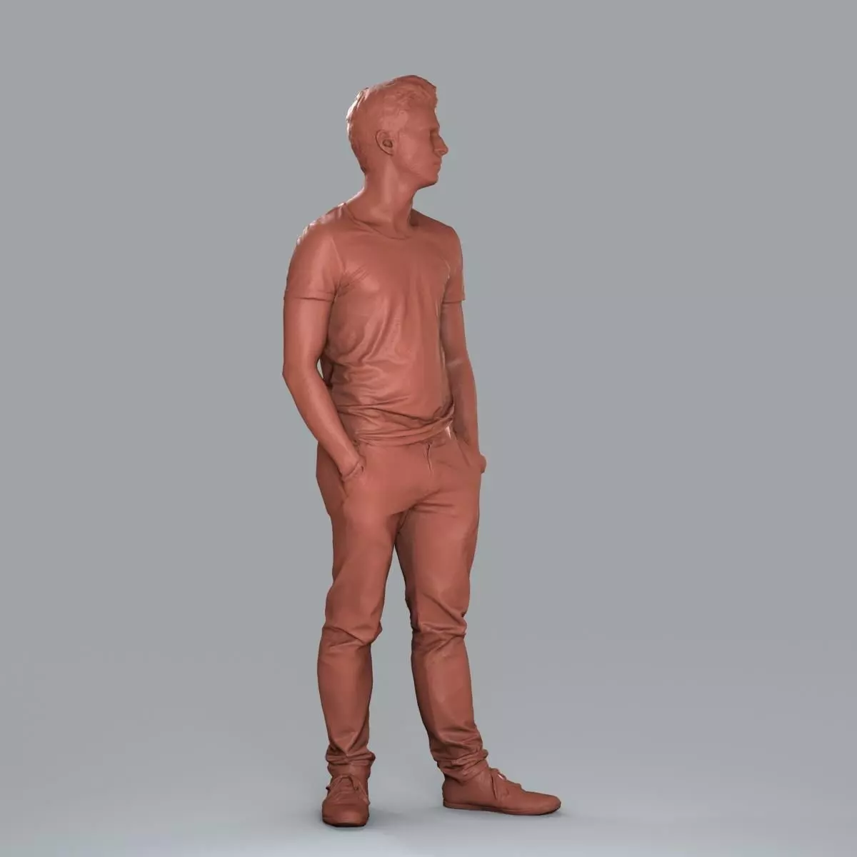 Standing Casual Man with Beige Pants CMan0018-HD2-O01P05-S 3D model_20