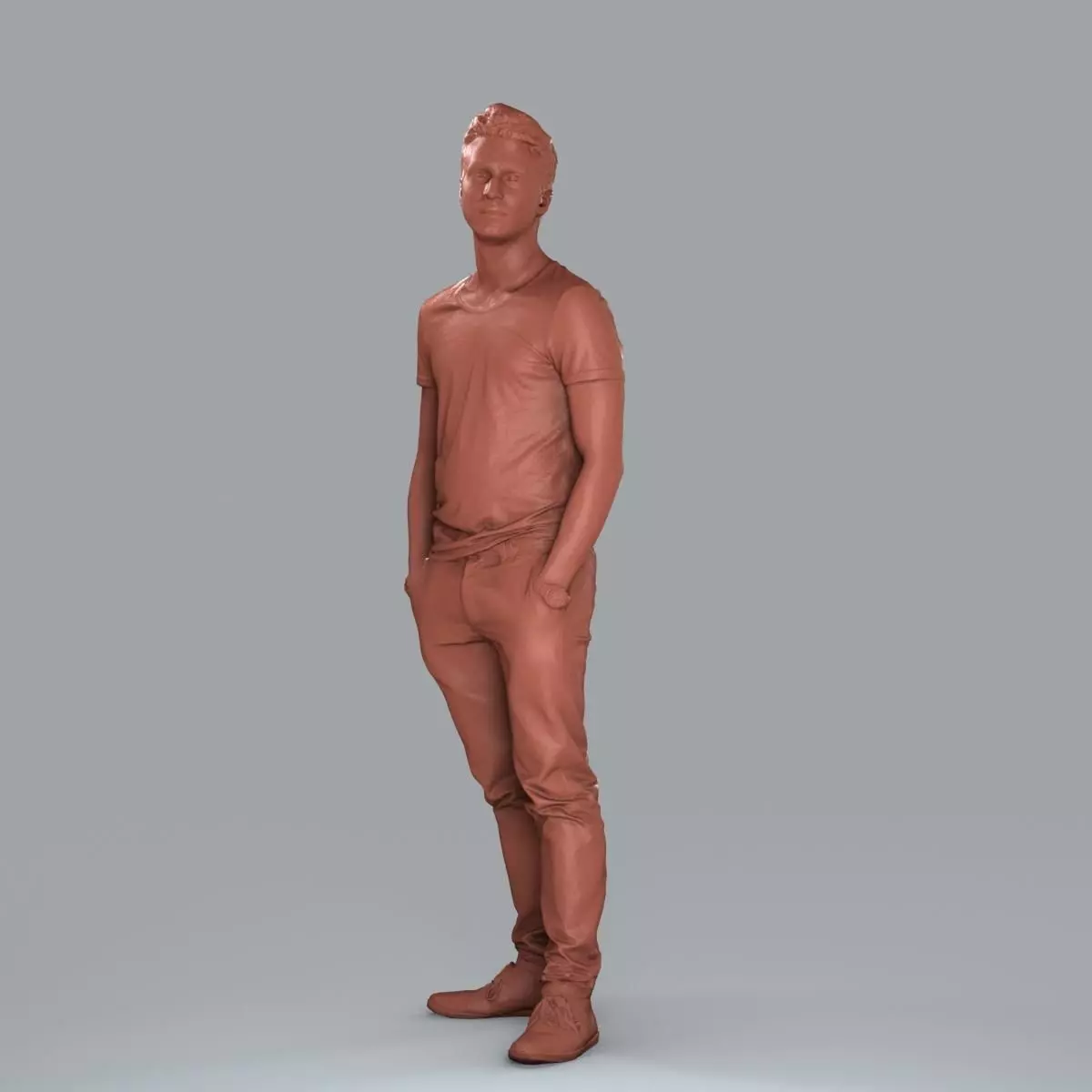 Standing Casual Man with Beige Pants CMan0018-HD2-O01P05-S 3D model_25