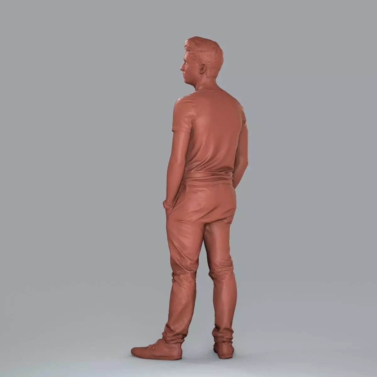 Standing Casual Man with Beige Pants CMan0018-HD2-O01P05-S 3D model_12