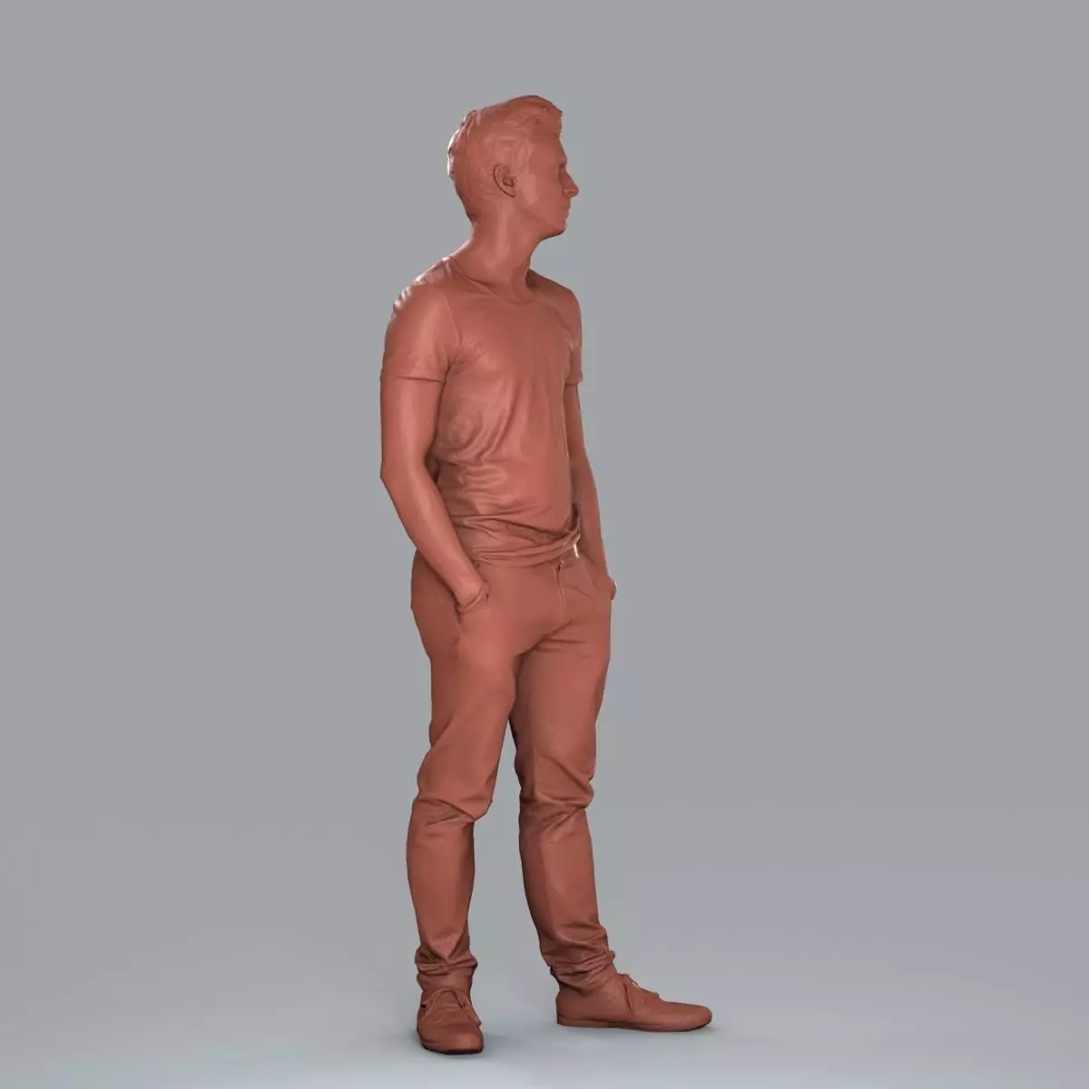 Standing Casual Man with Beige Pants CMan0018-HD2-O01P05-S 3D model_27
