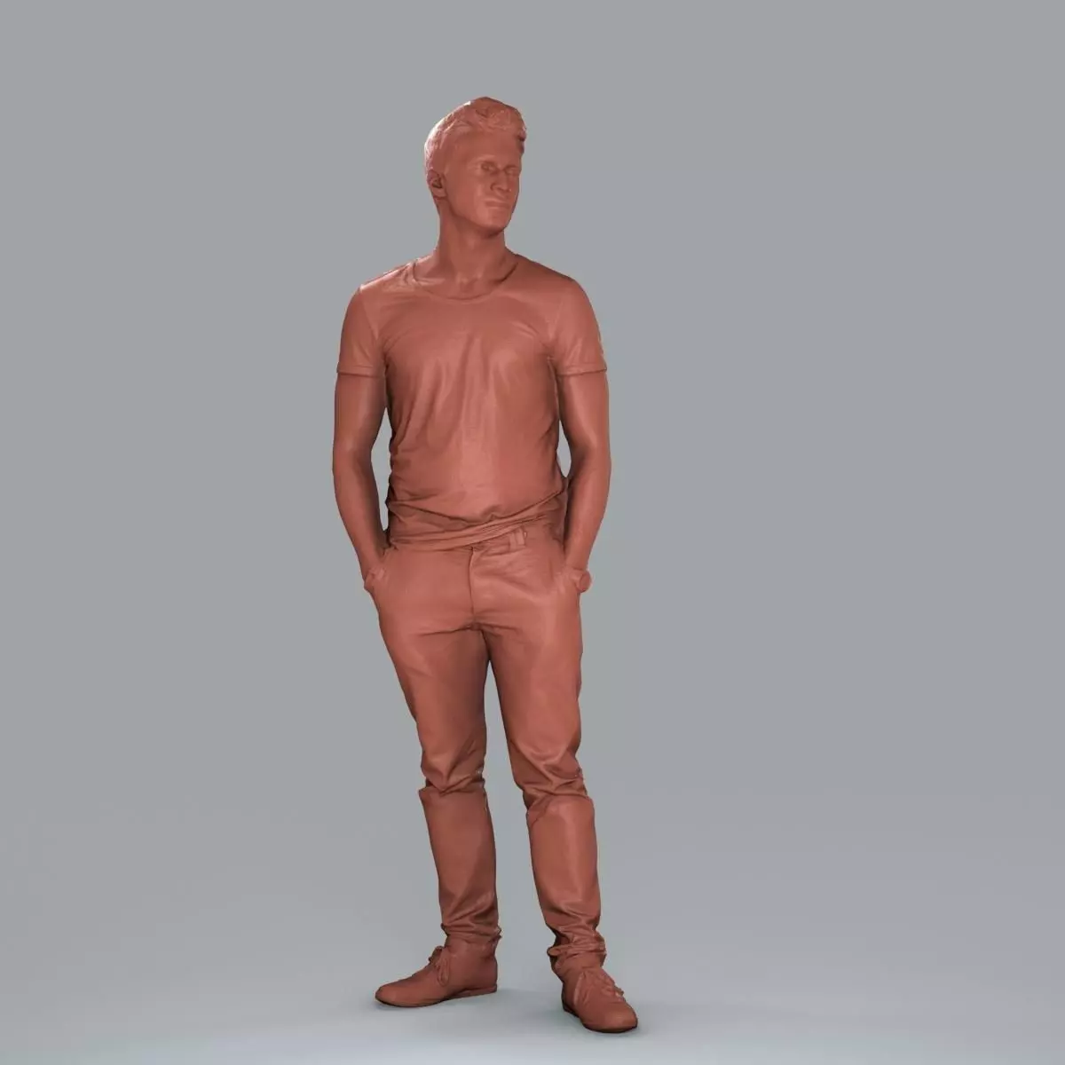 Standing Casual Man with Beige Pants CMan0018-HD2-O01P05-S 3D model_59