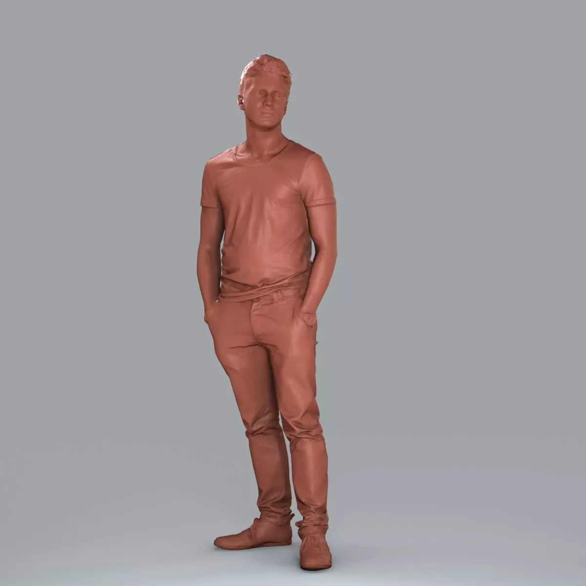 Standing Casual Man with Beige Pants CMan0018-HD2-O01P05-S 3D model_71