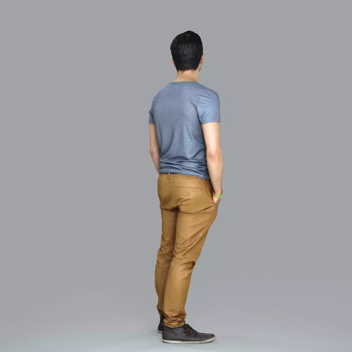 Standing Casual Man with Beige Pants CMan0018-HD2-O01P05-S 3D model_21