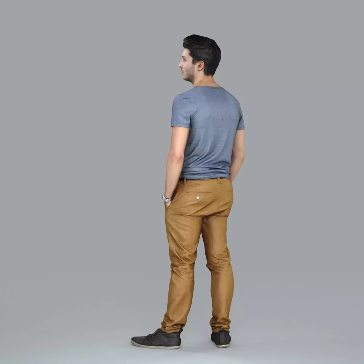 Standing Casual Man with Beige Pants CMan0018-HD2-O01P05-S 3D model_36
