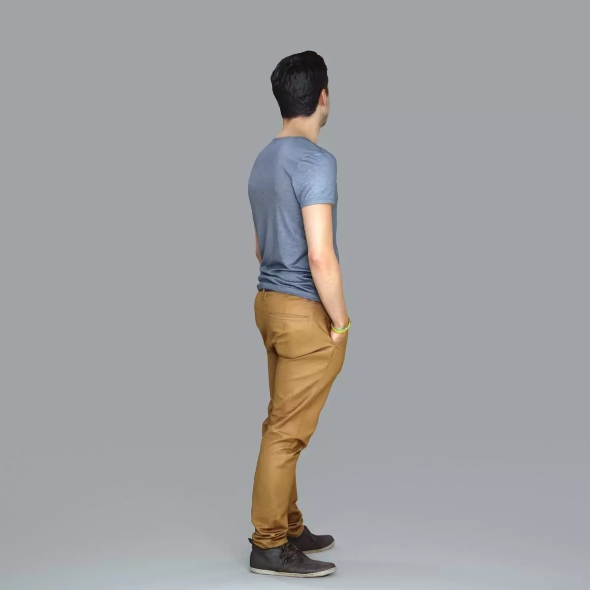 Standing Casual Man with Beige Pants CMan0018-HD2-O01P05-S 3D model_1