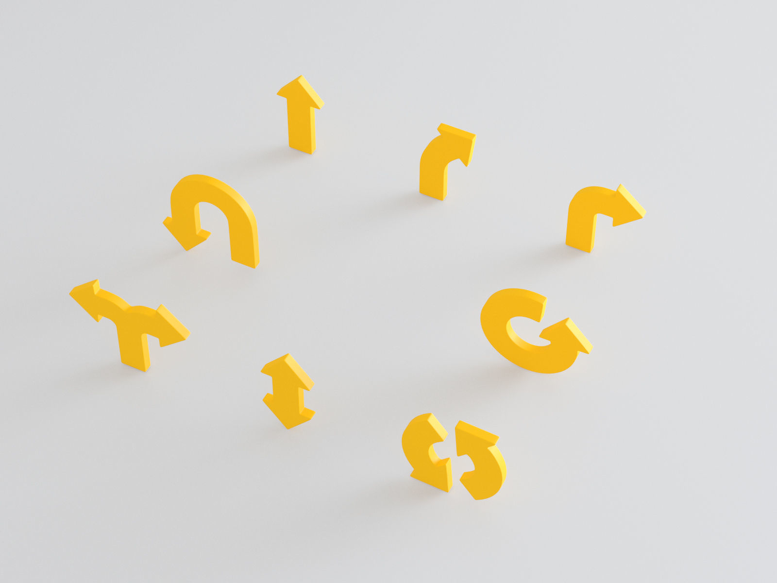 Arrows Bold 3D model_2