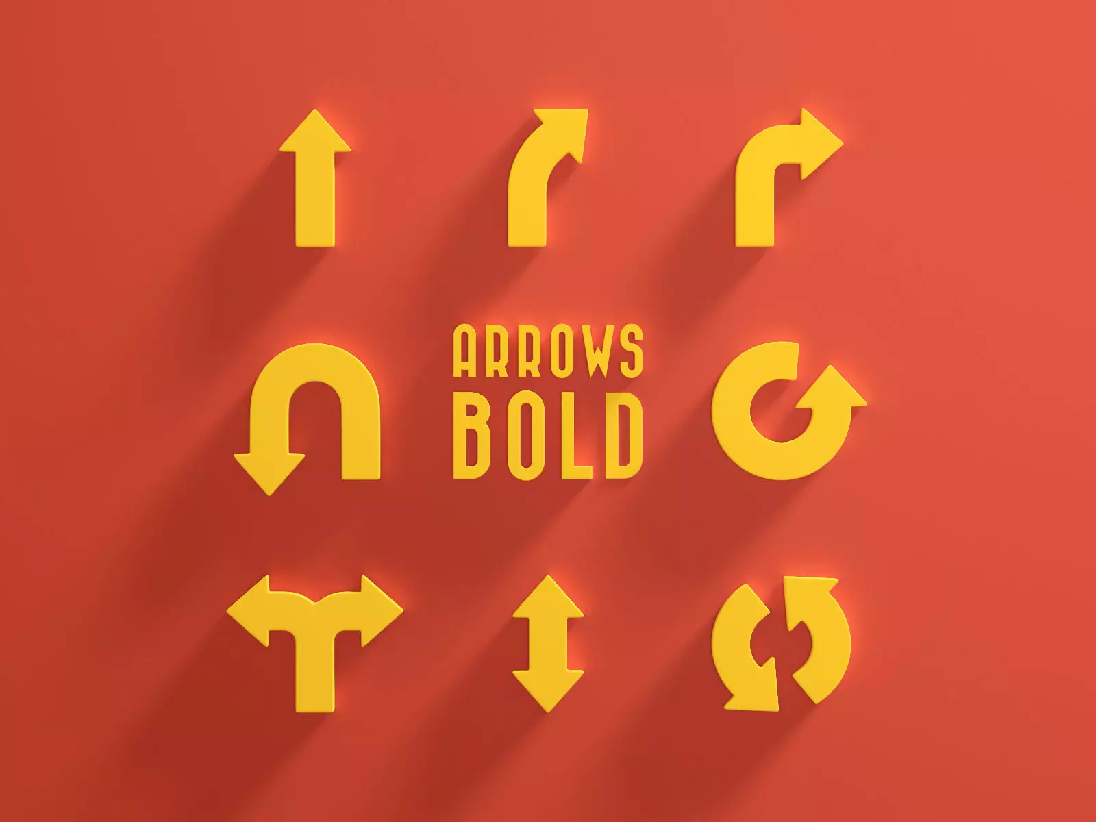 Arrows Bold 3D model_0