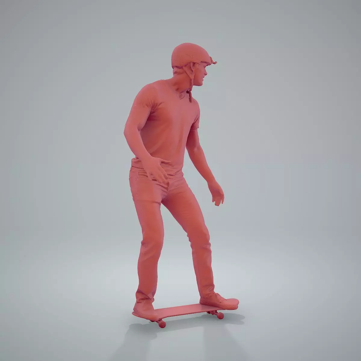Sporty Man on the Skateboard SMan0302-HD2-O01P01-S 3D model_8