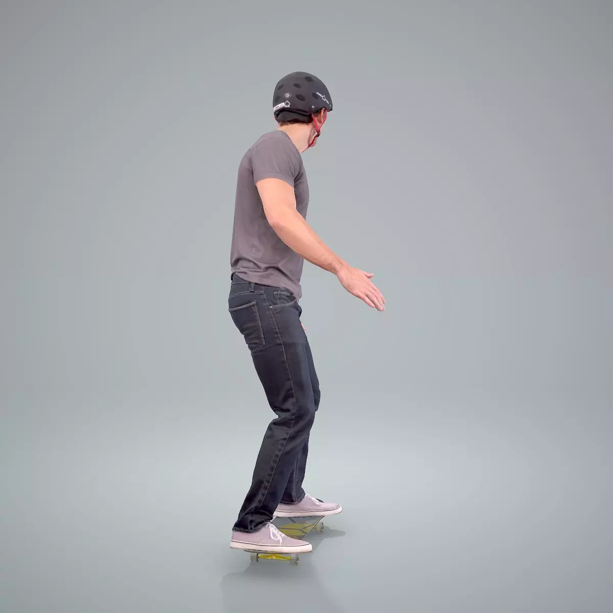 Sporty Man on the Skateboard SMan0302-HD2-O01P01-S 3D model_9