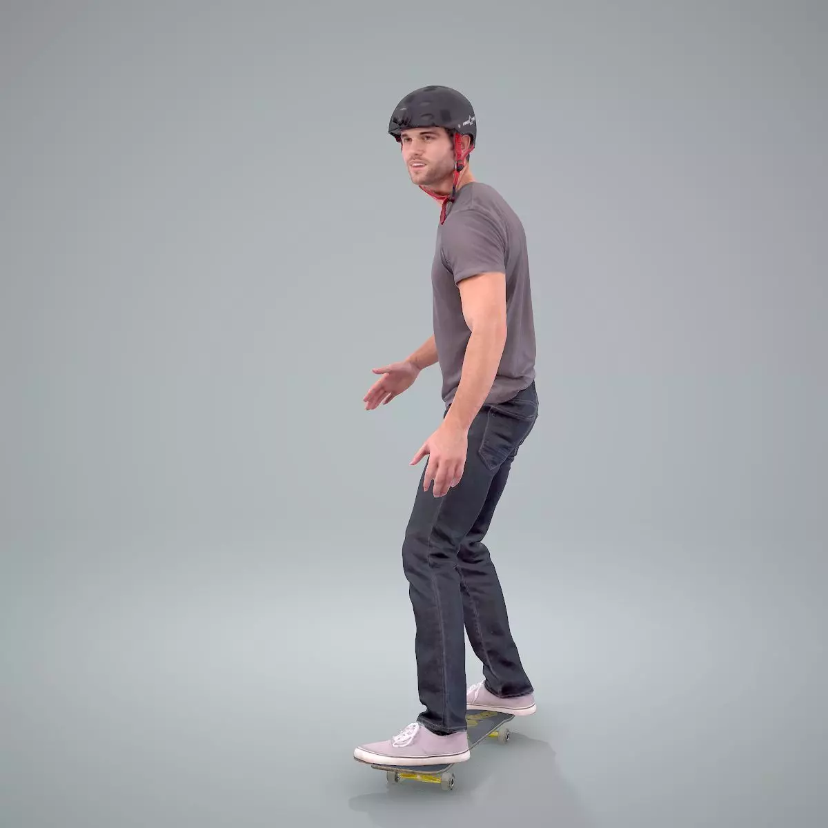 Sporty Man on the Skateboard SMan0302-HD2-O01P01-S 3D model_5