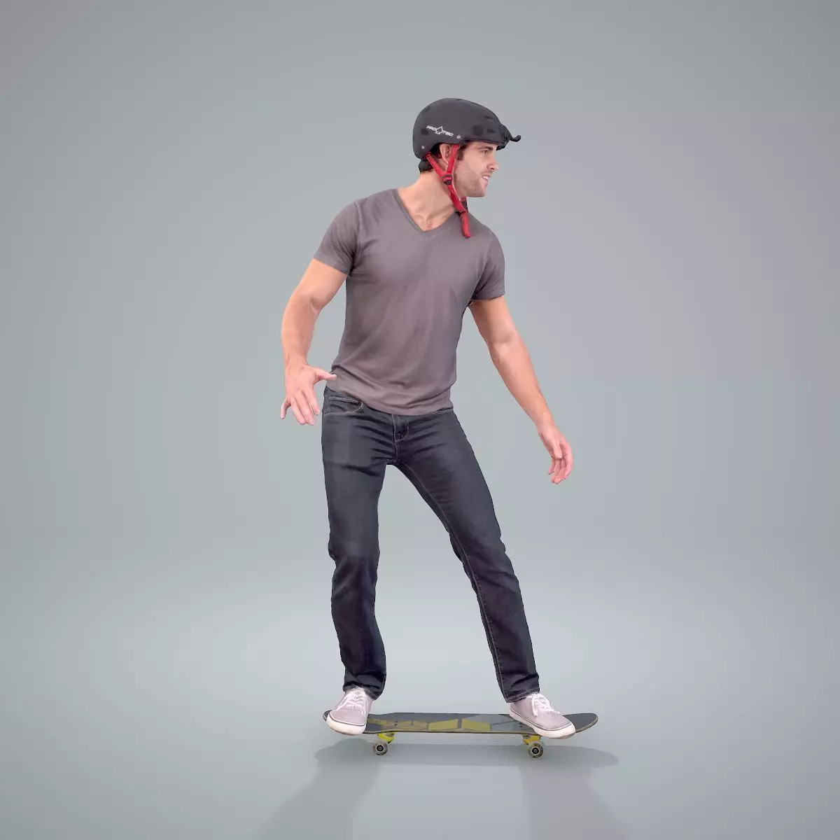 Sporty Man on the Skateboard SMan0302-HD2-O01P01-S 3D model_33