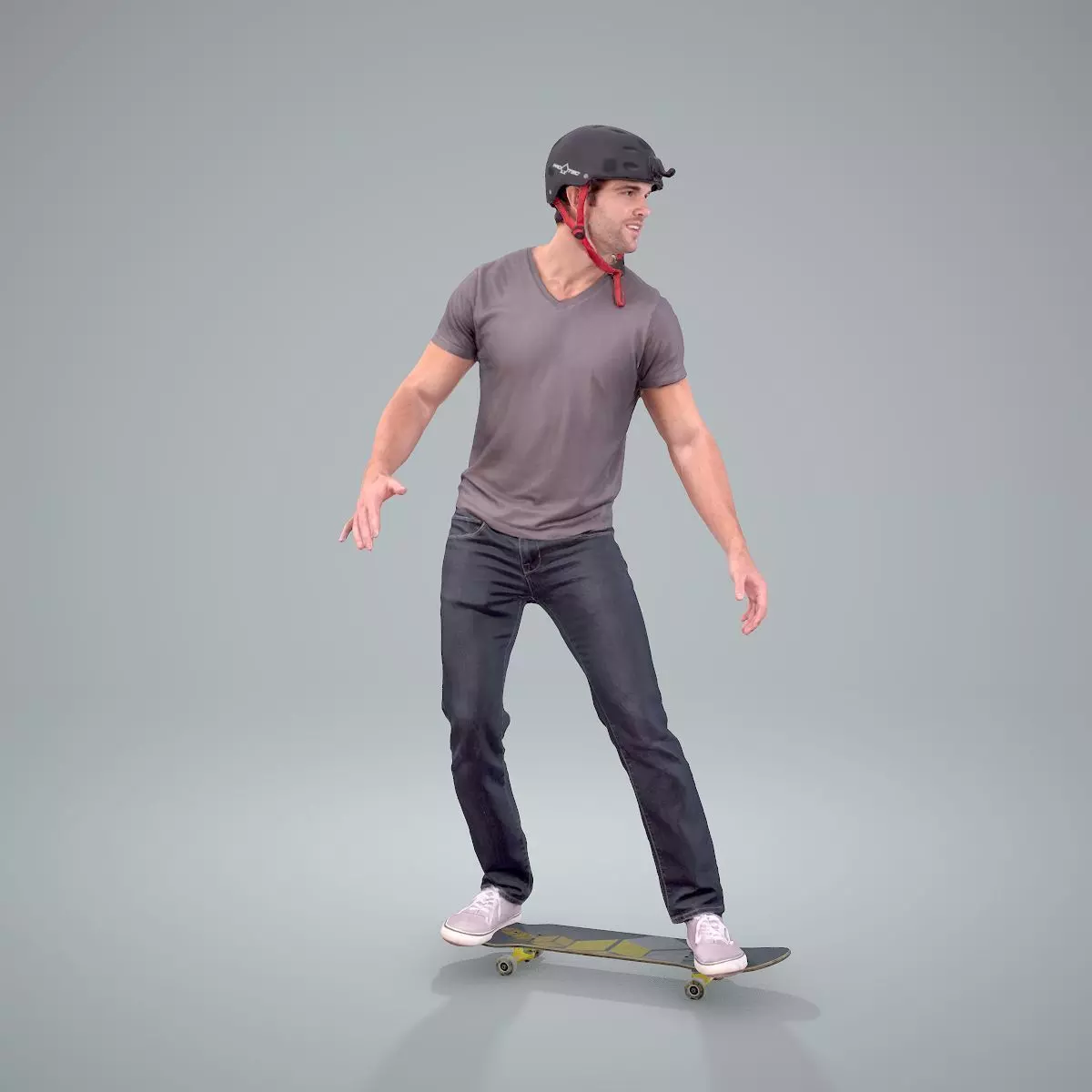 Sporty Man on the Skateboard SMan0302-HD2-O01P01-S 3D model_71