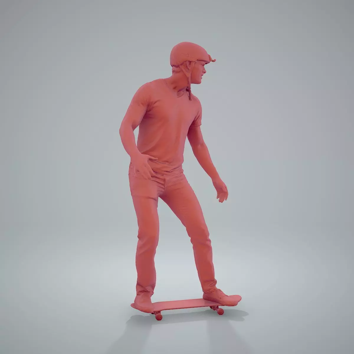 Sporty Man on the Skateboard SMan0302-HD2-O01P01-S 3D model_4