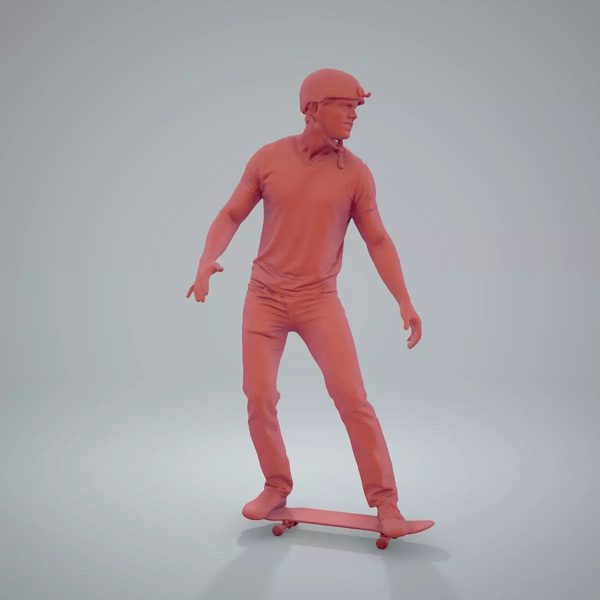 Sporty Man on the Skateboard SMan0302-HD2-O01P01-S 3D model_15