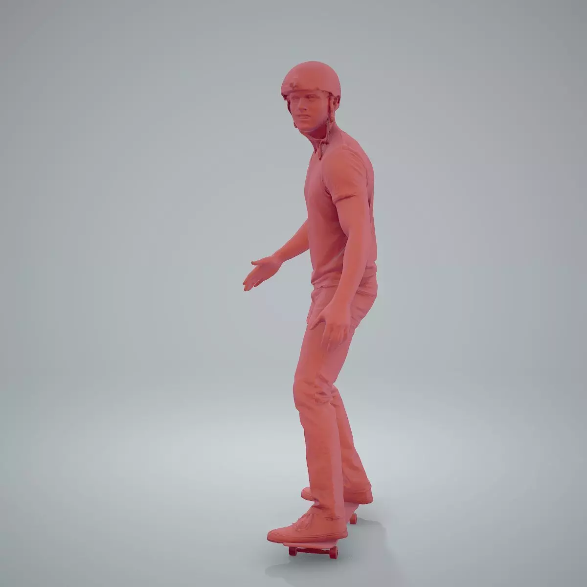 Sporty Man on the Skateboard SMan0302-HD2-O01P01-S 3D model_16