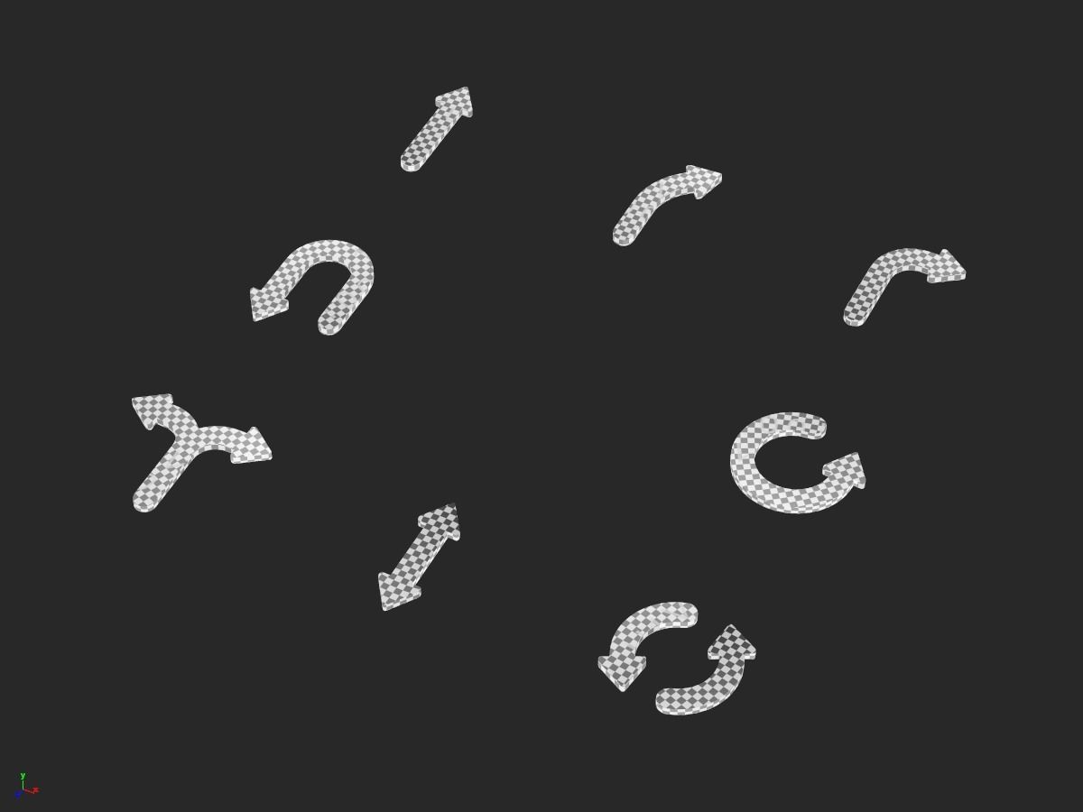 Arrows Tiny 3D model_4