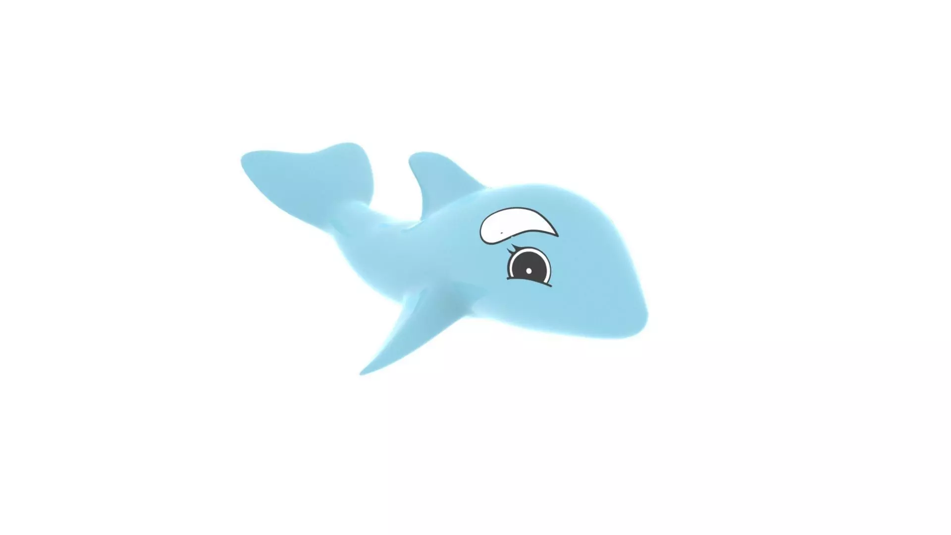 Plastic daulphin 3D model