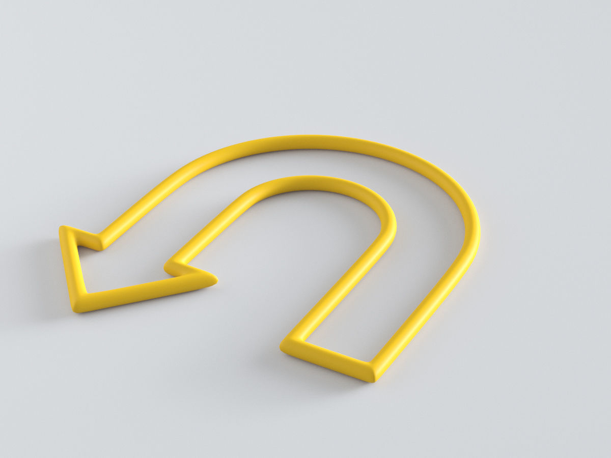 Arrows Outlines 3D model_9